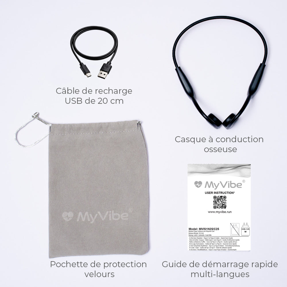 Casque MyVibe "Is Strong" - Noir