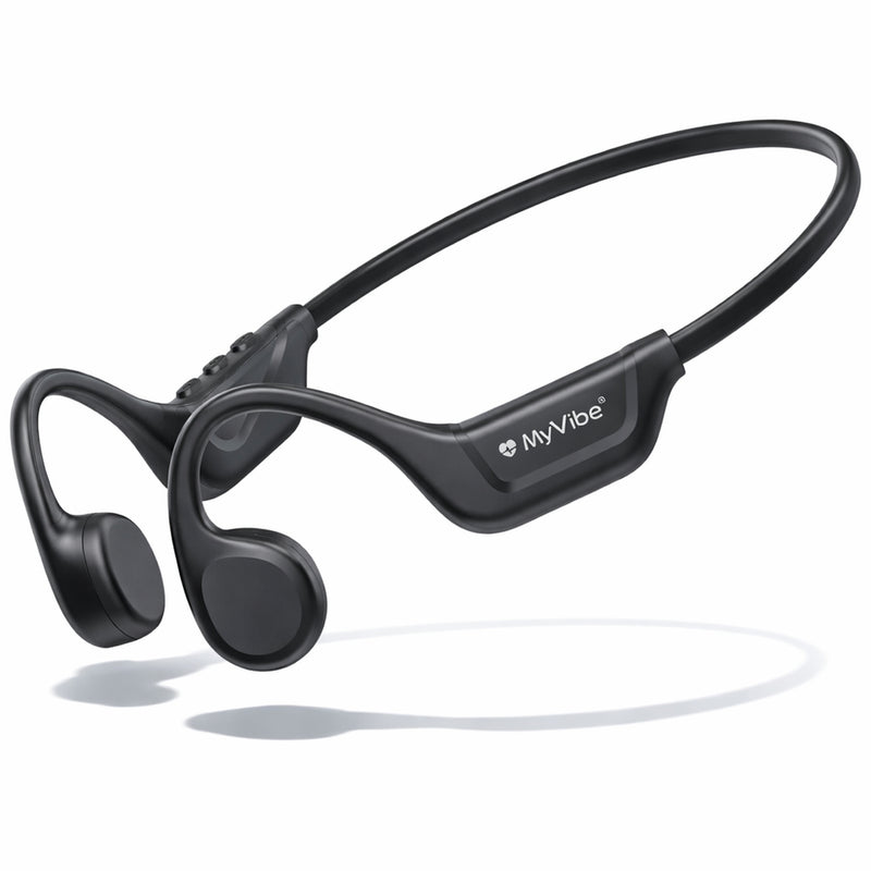 Casque à conduction osseuse MyVibe Is Powerful Noir — open-ear sport — vue 1