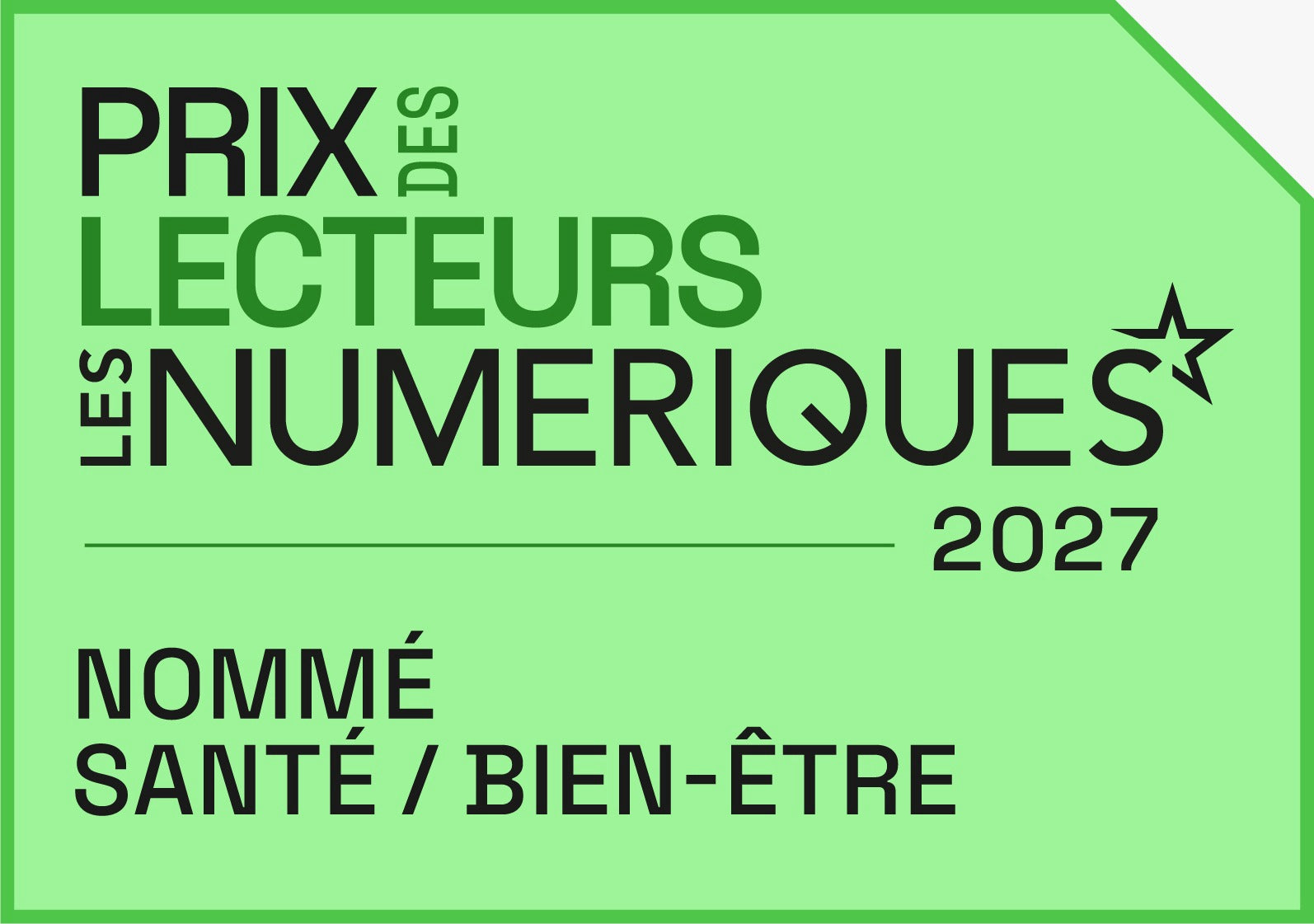 Prix des Lecteurs Numériques 2027 — Nommé, catégorie Santé / Bien-être
